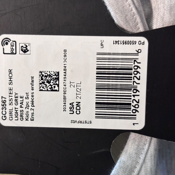 NWT ADIDAS kid short t-shirt set - Picture 4 of 4